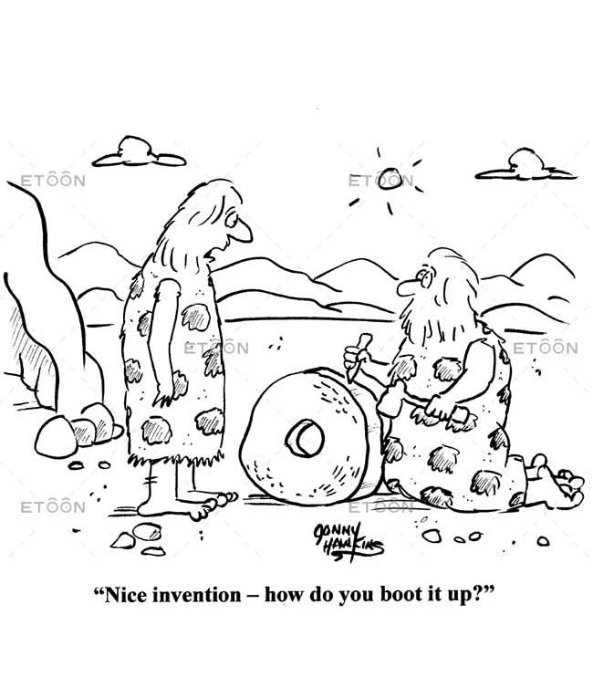 Nice Invention -- How Do You Boot It Up? » Etoon Cartoons
