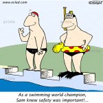 As a swimming world champion…