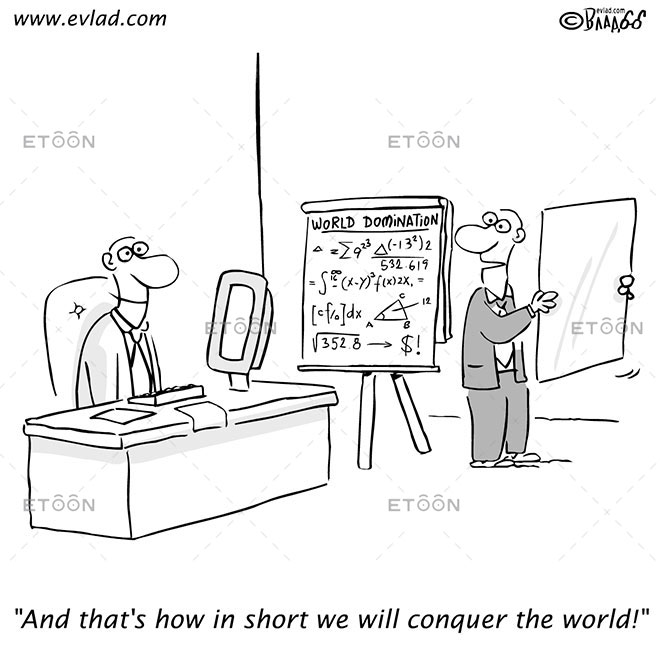 Man Delivering Presentation To Another Man... » Etoon Cartoons